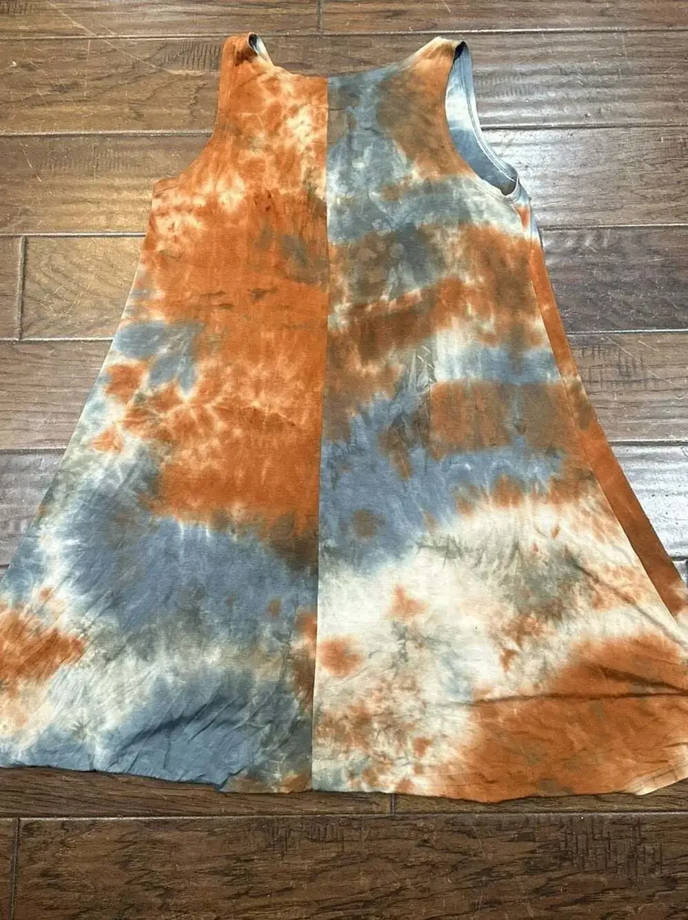 Simply Saguaro Tie-Dye Tank Swing Dress with Pockets - Picture 3 of 3